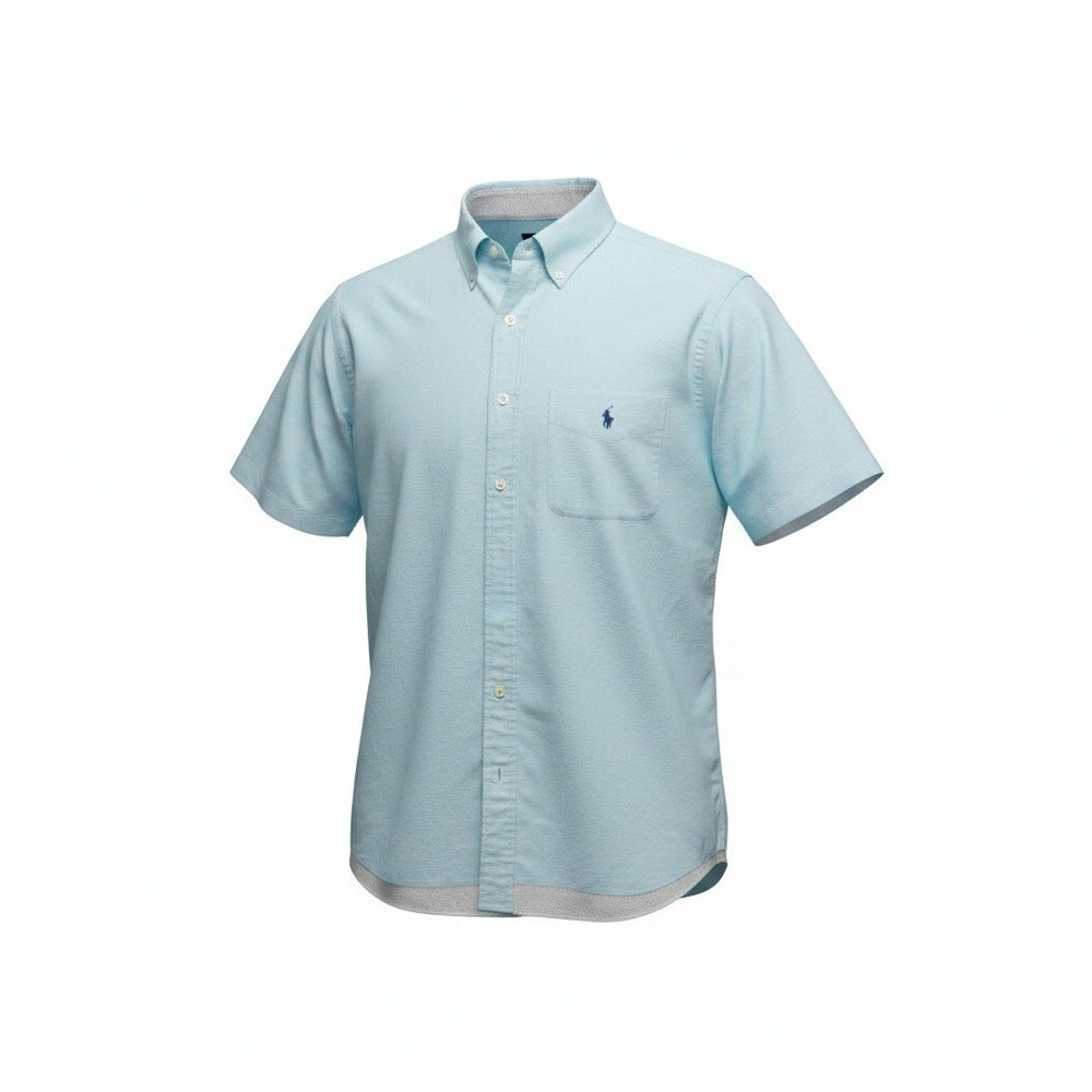 Button Down Shirt Ralph Lauren 2XLT Mens Light Blue Excellent Oxford Cotton